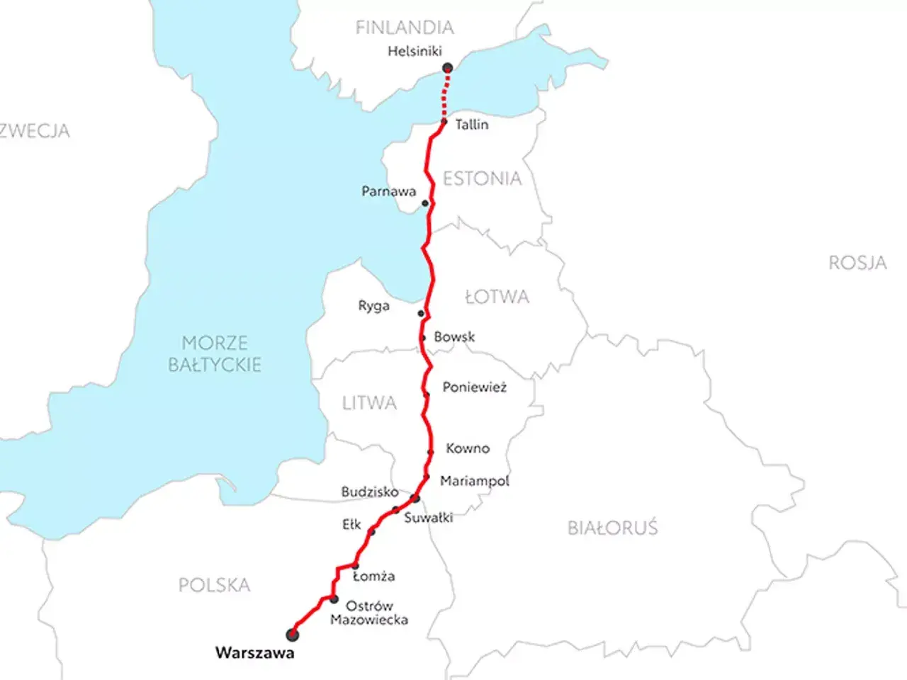 Via Baltica z Polski - trasa, czas i opłaty przejazdu