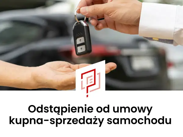 Przekazanie kluczyków do samochodu, symbolizujące odstąpienie od umowy kupna-sprzedaży.